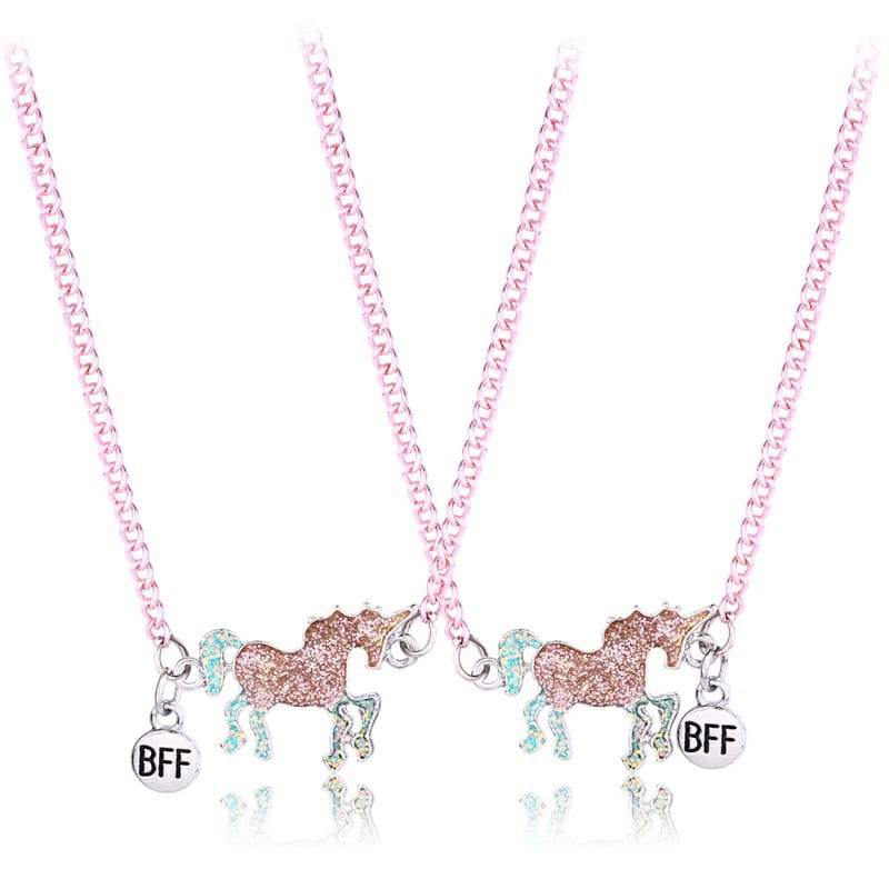 Kalung Unicorn Couple Teman Cewek Motif Best Friends Sahabat Anak