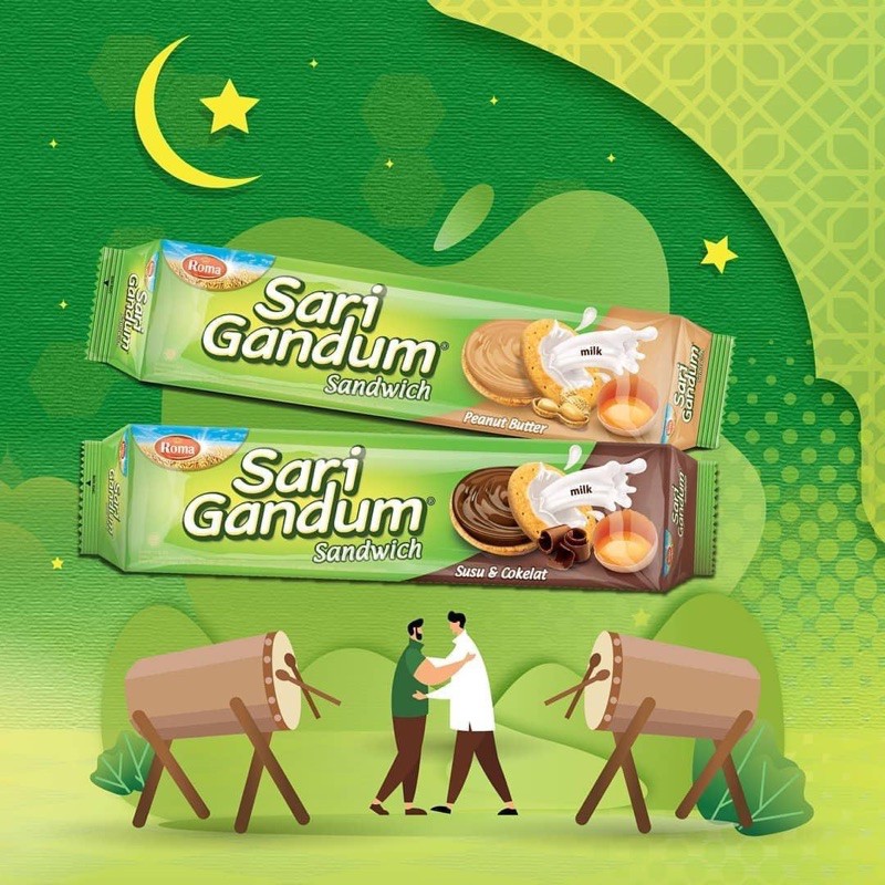 

ROMA SARI GANDUM PEANUT / KACANG 115 GR