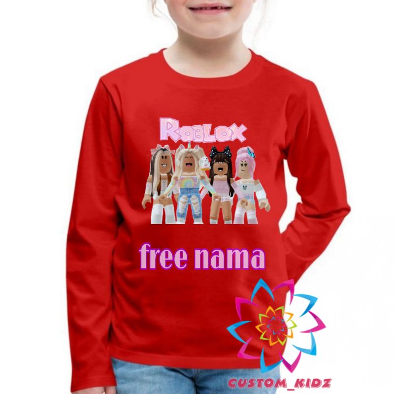 FREE NAMA KAOS ROBLOX TANGAN PANJANG