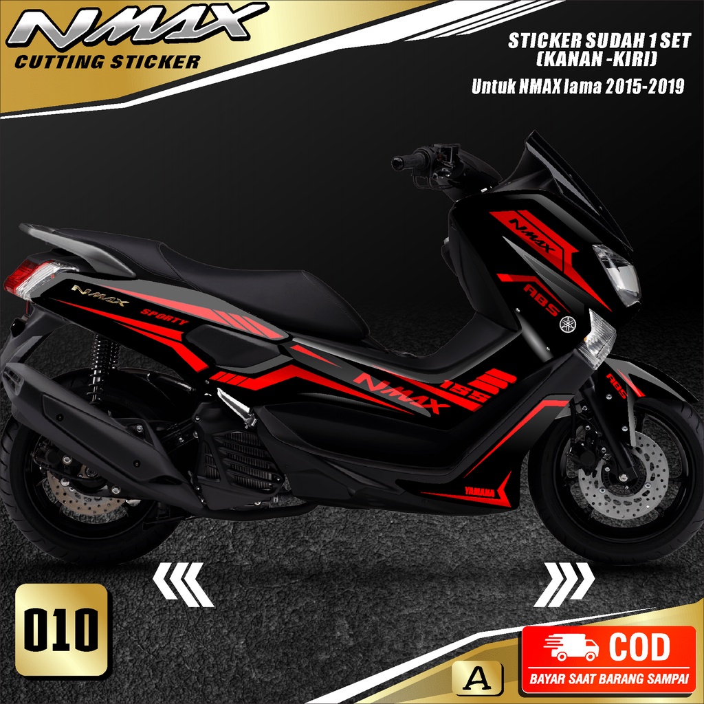 Cutting Sticker Nmax lama 2015-2019-Striping Motor Stiker Yamaha Nmax Old Skotlet Sticker Satu Set m