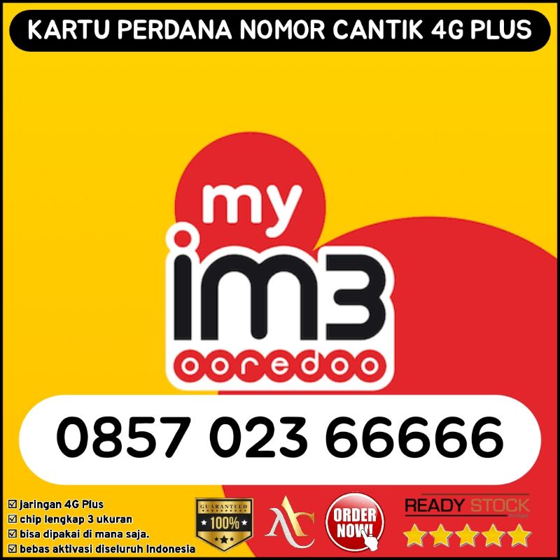 NOMOR CANTIK IM3 66666 INDOSAT OOREDOO PANCA