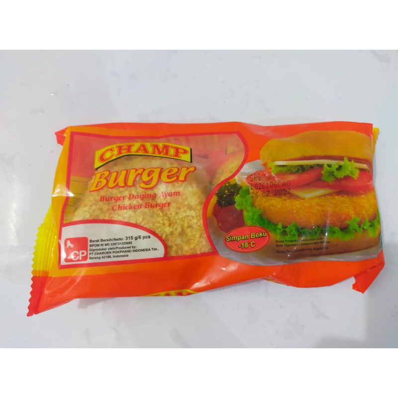 

Champ burger ayam isi 6 ( isi burger )