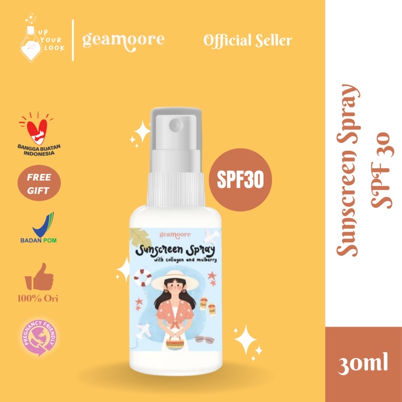 ✨Up Your Look✨ Sunspray Geamoore SPF30 sunscreen spray geamore tabir surya