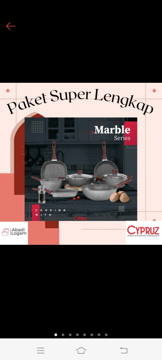 Cypruz - Paket Super Lengkap Panci Set Cookware Kuali Alat Masak