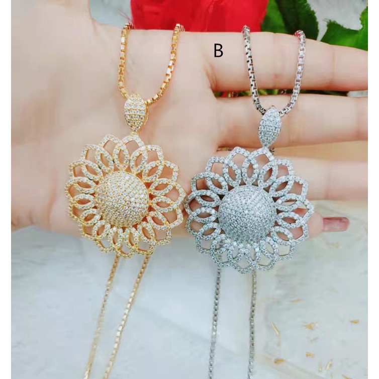 Kalung Xuping Mata Full Lapis Emas Perhiasan Fashion L32