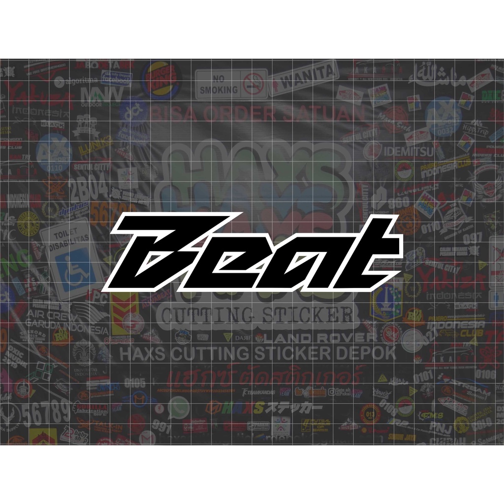 Cutting Sticker Beat Ukuran 15 Cm Untuk Motor