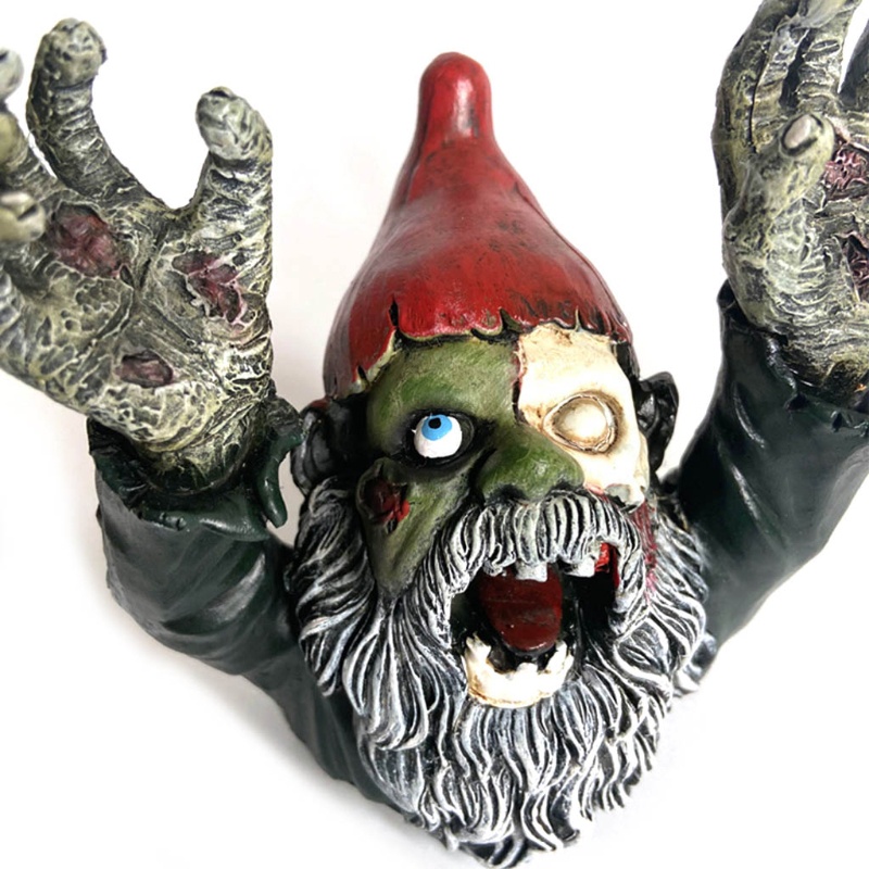 Ornamen Patung Tangan Zombie Setengah Bahan Resin Untuk Halloween