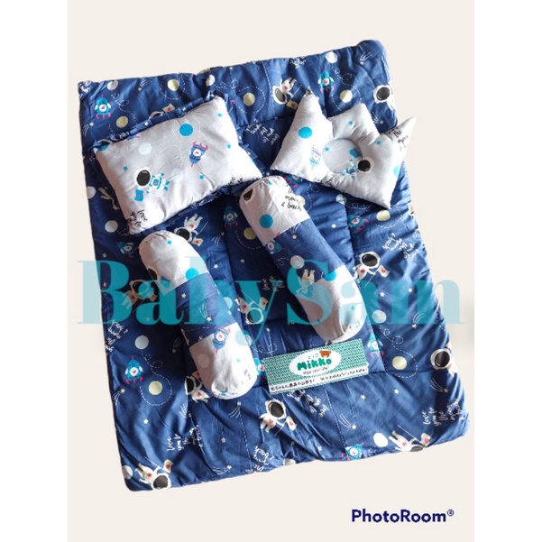 BEDCOVER SET MIKKO  5 IN 1 || BABY BED SET HOME MADE || MATRAS TIDUR BAYI || BED COVER BAYI SET LENGKAP