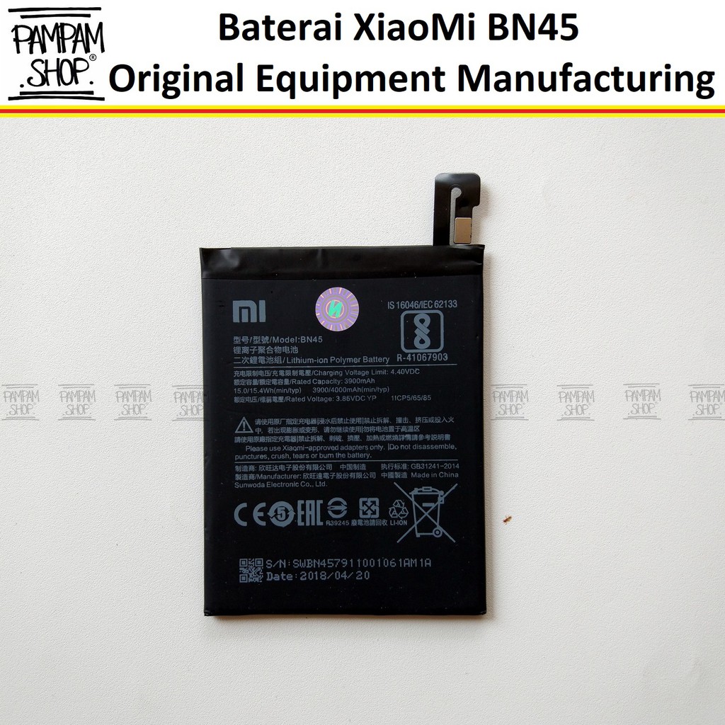 Jual Baterai Xiaomi Bn45 Redmi Note 5 Note 5 Pro Original Oem Batre Batrai Xiao Mi Ori Bn 45 Hp 1058