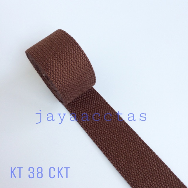 Tali webbing tas katun 3.8 cm