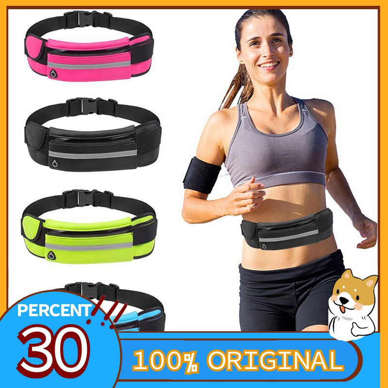 Tas Pinggang Lari ADA TEMPAT BOTOL AIR Tas Jogging Tas Lari Belt Lari Running Belt Tas Olahraga