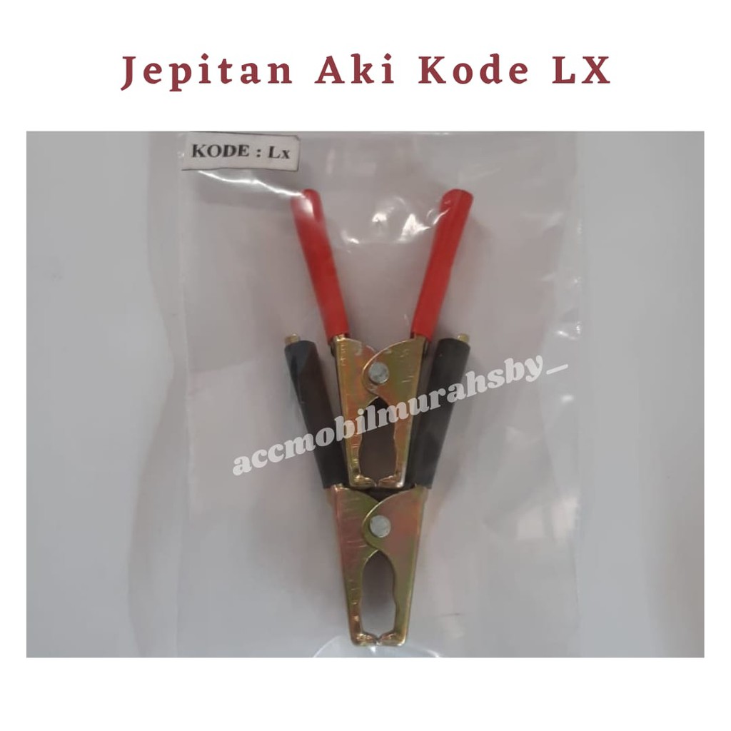 Jepitan Aki / Capit Aki 8 cm ( Set ) Kode LX