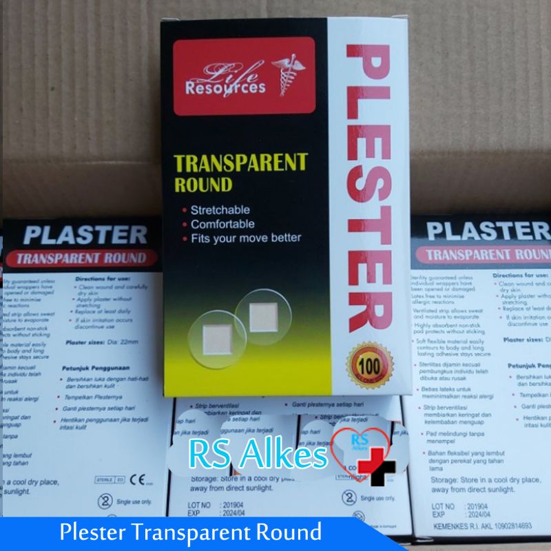 Plester Bulat Transparan Plesterin Bulat Transparant Plester Transparent Round