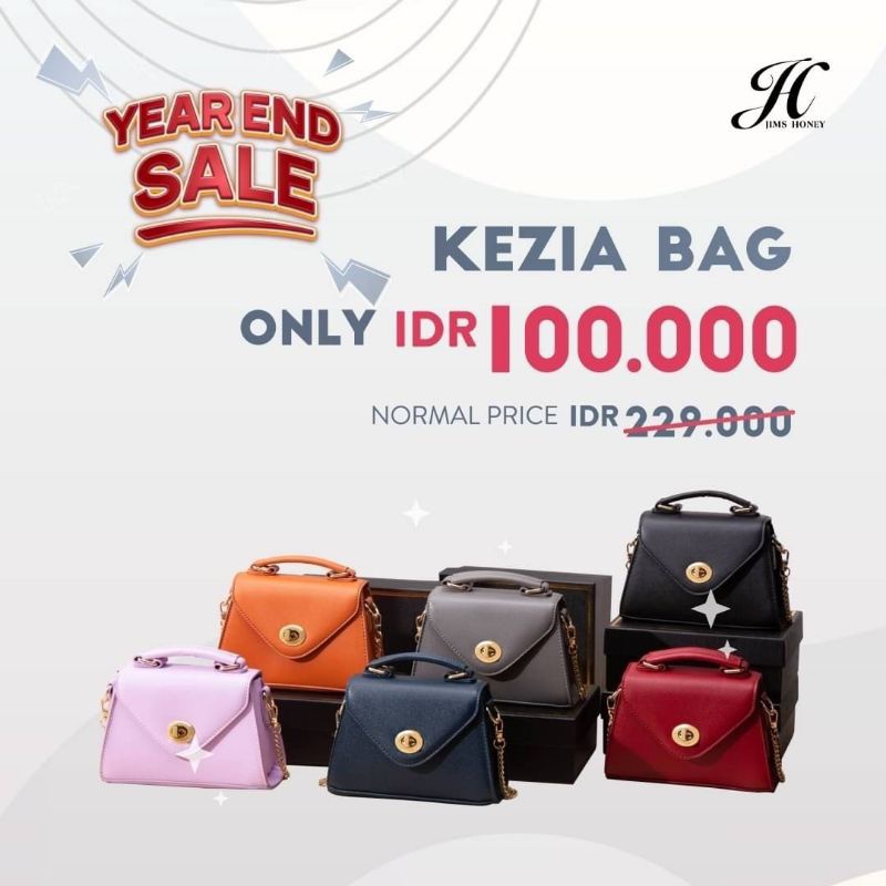 JIMSHONEY JH KEZIA BAG TAS SELEMPANG KEKINIAN WANITA FREE BOX EXCLUSIVE