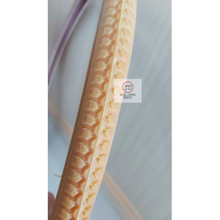 Ban Luar 26 x 1 3/8 Jengki Coklat Kuning Mentah