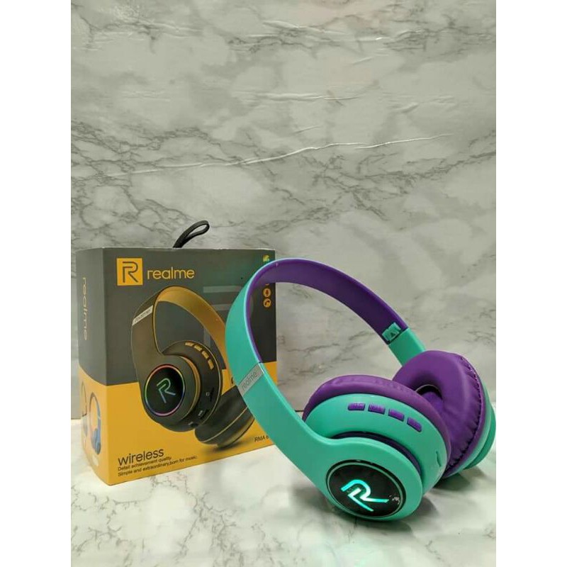 BT Realme Headphone DJ RMA 66 Wireless Bluetooth Stereo Headset earphone Bando RMA-66