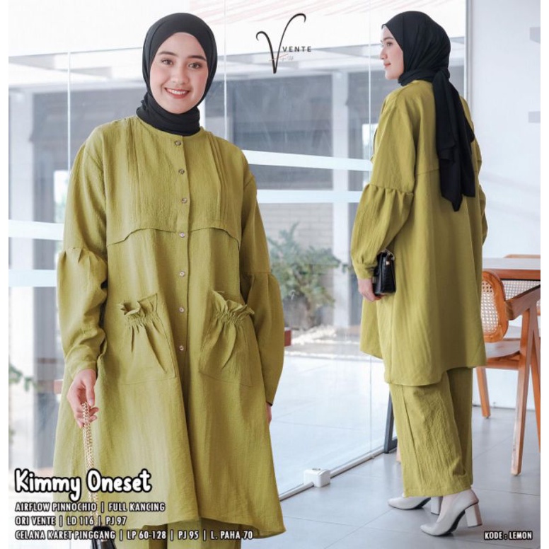 (NEW)SETELAN WANITA OOTD//KIMMY ONE SET BY VENTE