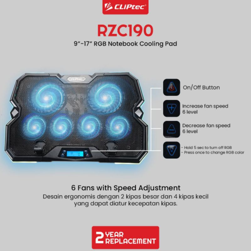 cooling pad cliptec Rzc-190 cliptec original