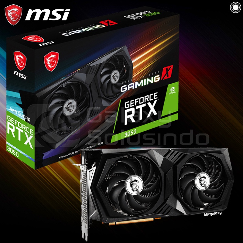 MSI GeForce RTX 3050 Gaming X 8GB GDDR6 - Ampere VGA RTX3050 DDR6