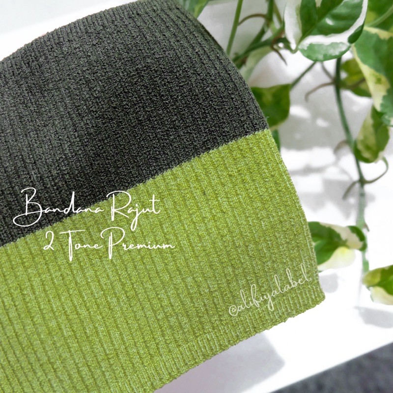 INNER BANDANA RAJUT PREMIUM 2 TONE / RAJUT ANISA