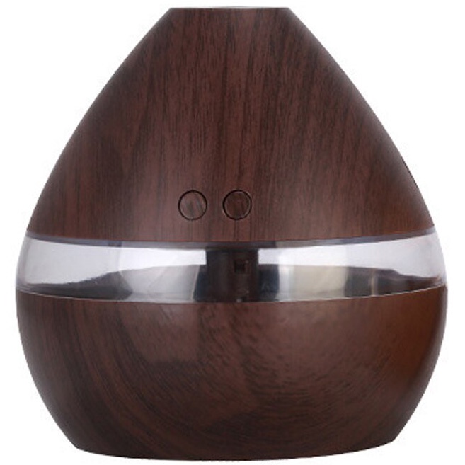 Air Humidifier Aromatherapy Oil Diffuser Wood Design 300ml -- Taffware