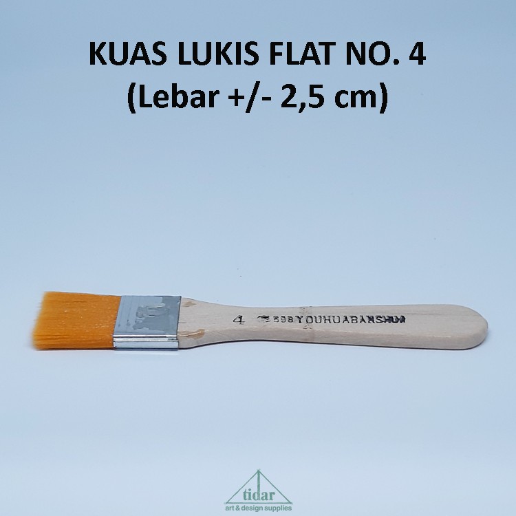 

[MR] Brush / Kuas SNTC 598 Gepeng / Datar / Flat No. 4