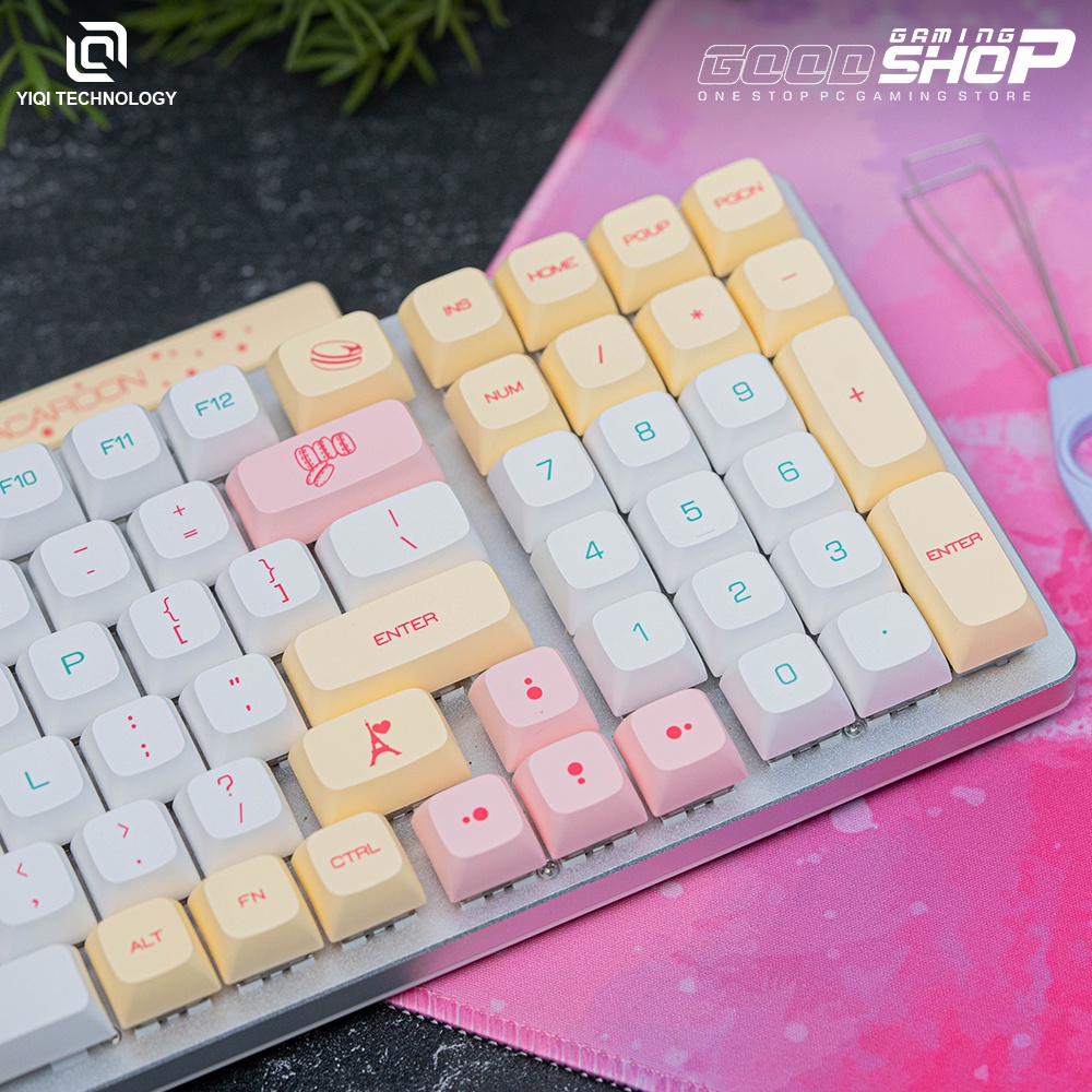 Yiqi Keycaps Macaron PBT Dye-Sub XDA Profile