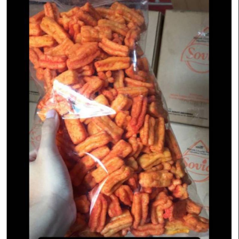 

Kerupuk Rindu Banget Stik Rindu Rasa Balado 250gr