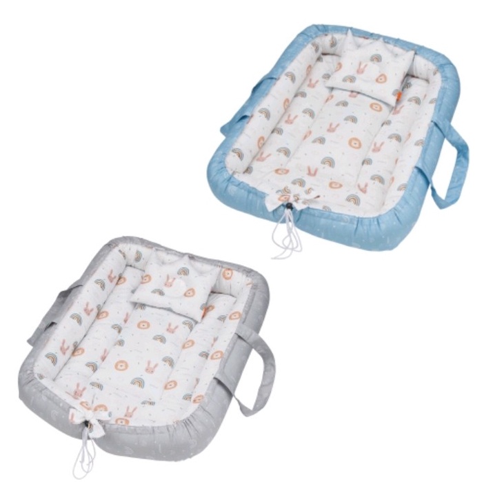 Omiland Kasur Bayi Serut + Kelambu Kojong Rainbow Series OB41171 - Bayi Online Shop