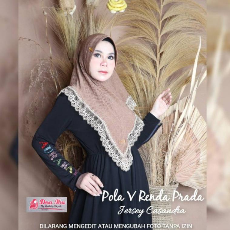 146 PRPCS RESTOKJILBAB DOA IBU PLISKET RENDA PRADA V PET SABIT BUSA PET ANTEM/HIJAB ORI DOI BY BUNYA