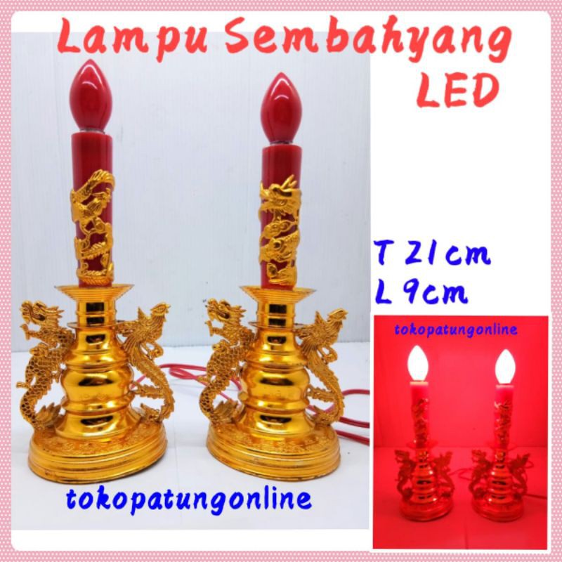 Lampu Naga Puja Plastik