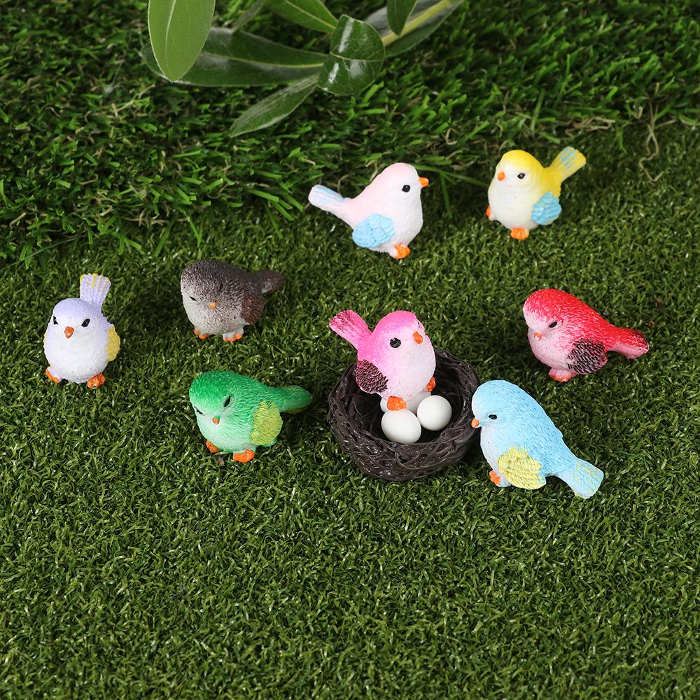 Patung Burung Miniatur Nanas Dekorasi Rumah Perlengkapan Berkebun Baking Patung Mini Fairy Garden Mini Bird Micro Ornamen