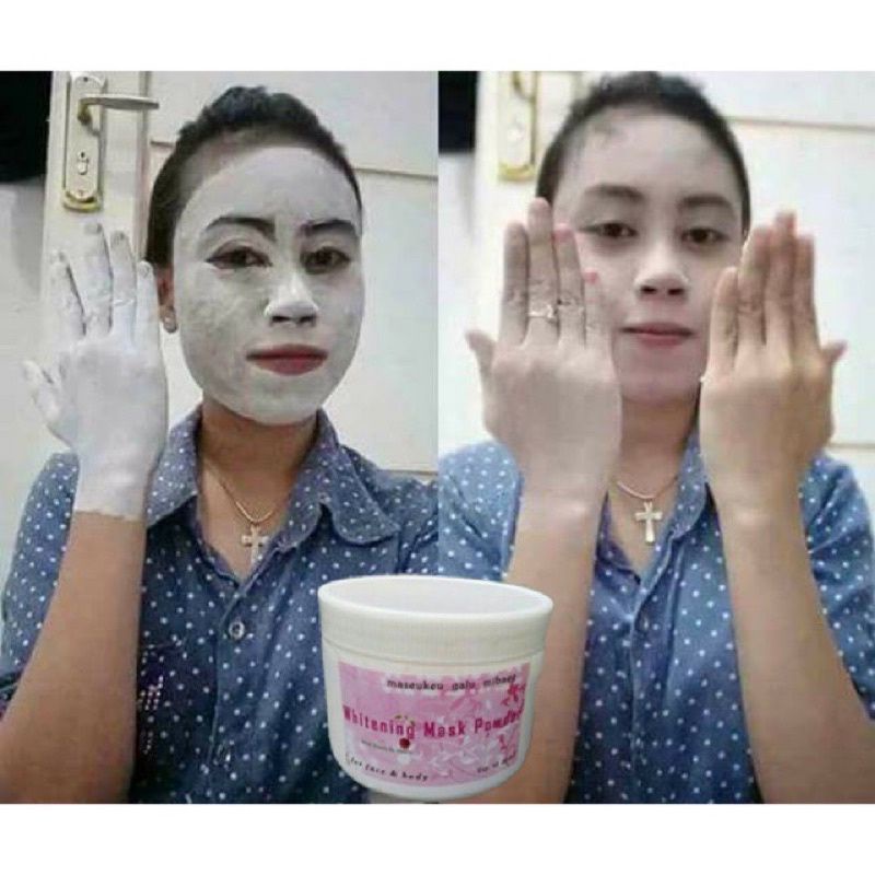 TERLARIS Masker Pemutih Badan / Tubuh Wajah / MaskerKorea Whitening Mask