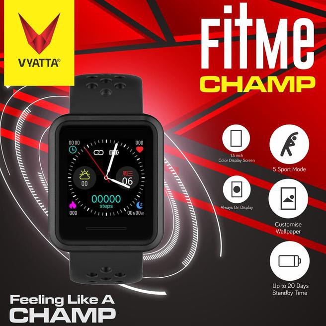 ⭐⭐ TERLARIS SMART WATCH⭐⭐ VYATTA FITME CHAMP SMARTWATCH - CUSTOM WATCH FACES, METAL, SPORT