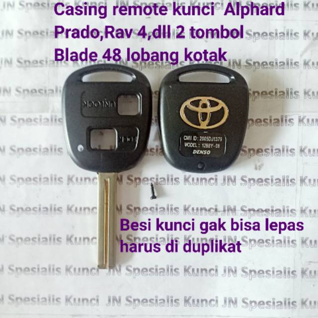 Casing kunci Toyota Alphard, Prado, Rav ,dll Blade 48