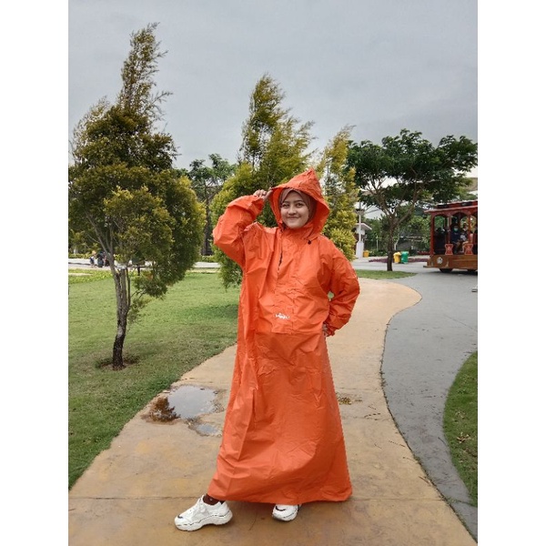 Jas Hujan Gamis Big Size Jumbo Raincoat Ponco Motor