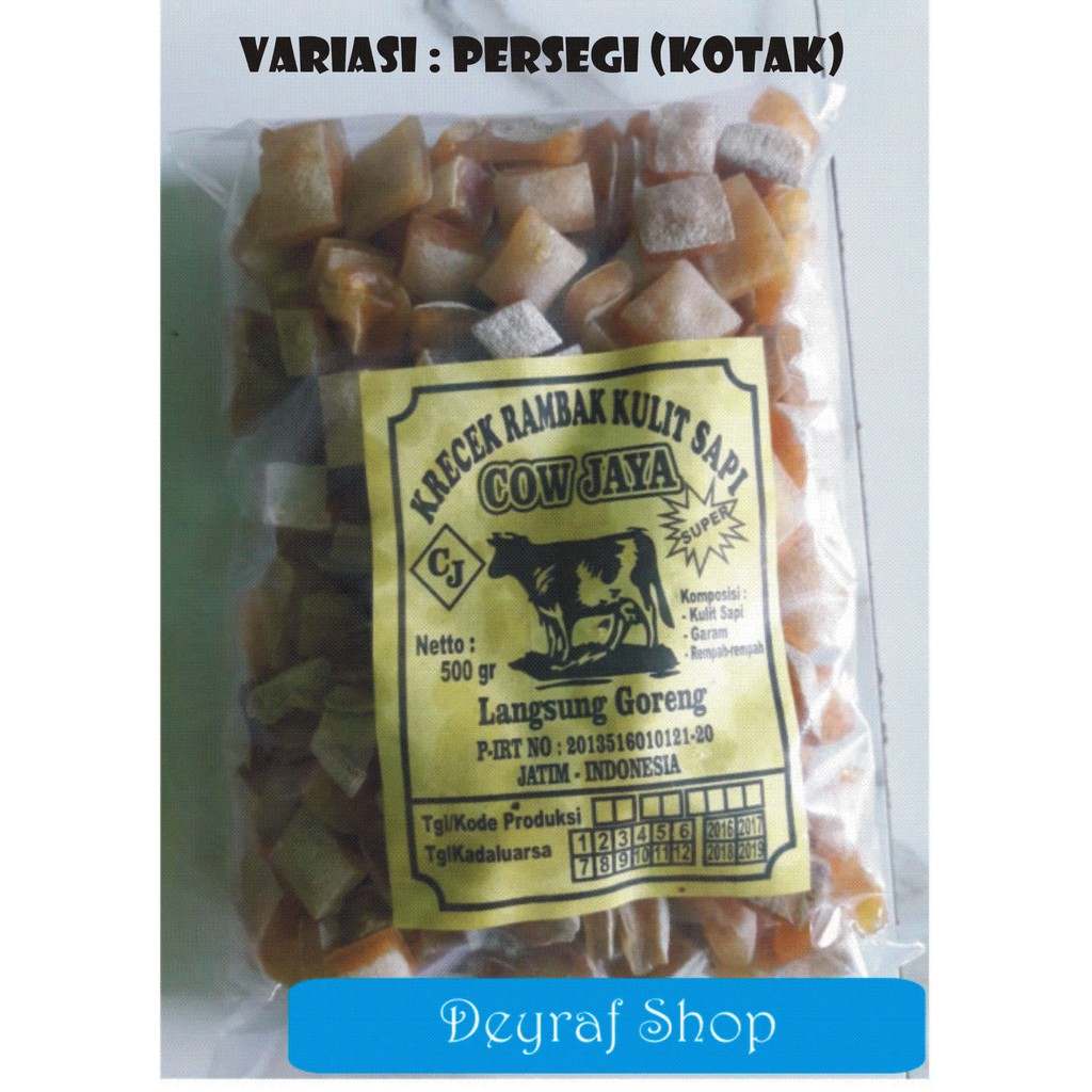 

[500 gr] Kerupuk krecek rambak sapi Mojokerto Malang