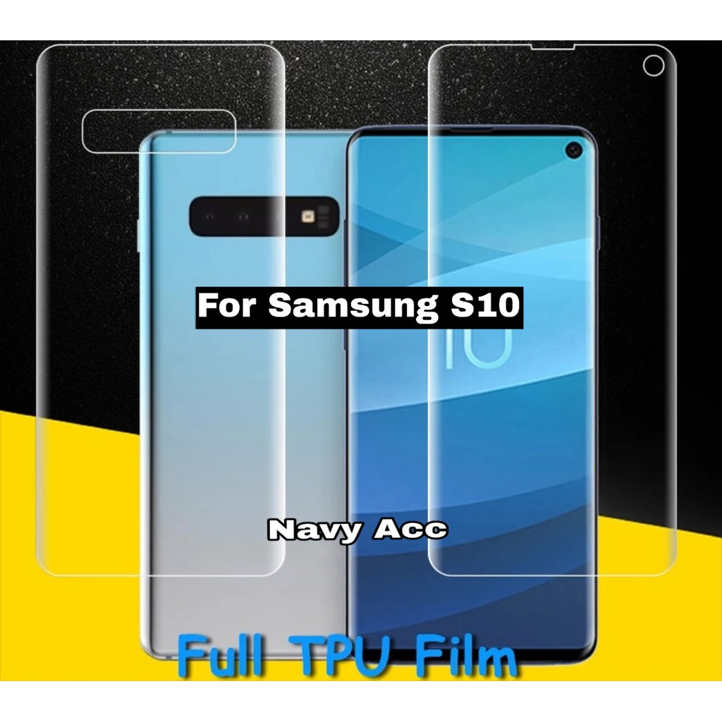 Screen Protector Full Set Front - Back Samsung S10 - S10 Lite - Anti Shock