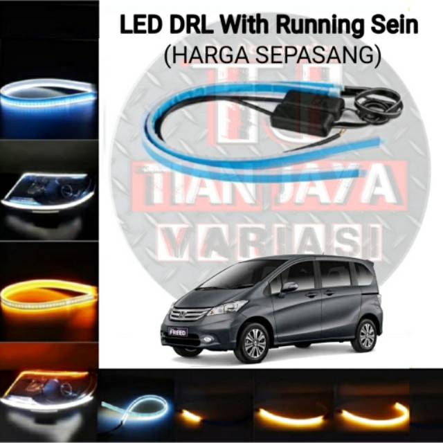 Lampu Alis Headlamp Honda FREED Waterproof LED DRL Fungsi Sen Running Fleksibel High Quality