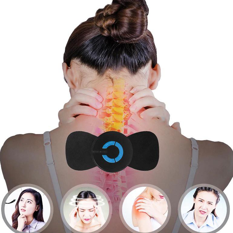 YOVIP Alat Pijat Mini Portable EMS Leher Neck Cervival Massager Stimulator - HQ-185 - Black