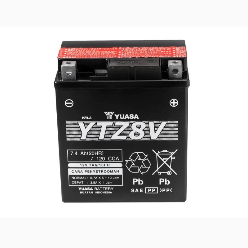 Jual AKI ACCU MOTOR YAMAHA XMAX 250, R25, MT25 ORIGINAL YUASA YTZ8V MF