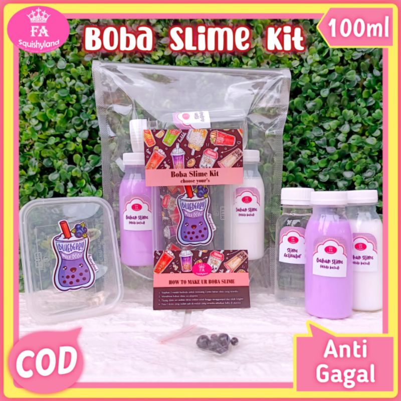 Slime Kit Boba / 100ml Bahan Slime