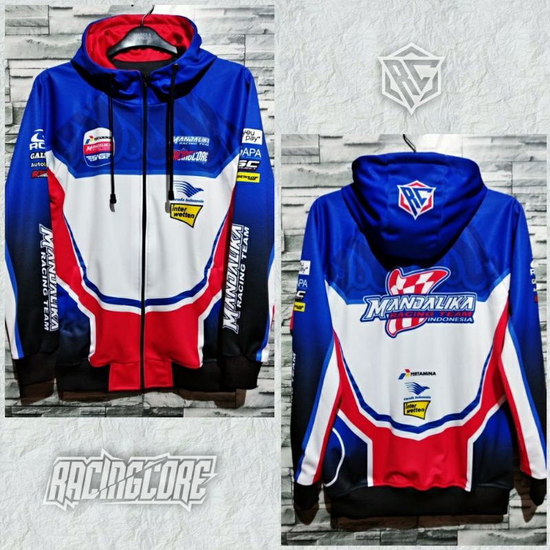 JAKET MOTOR MANDALIKA HOODIE PERTAMINA HOODIE MOTO GP OFFICIAL MANDALIKA