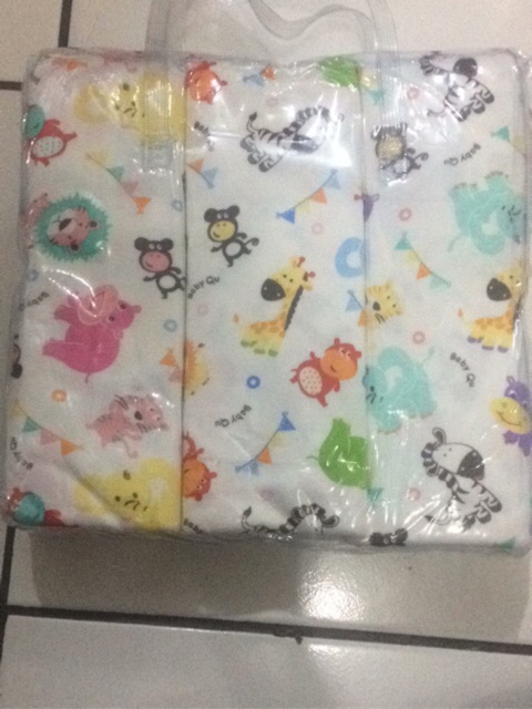 Bedong babyqu MOTIF / FULL PRINT 90x100 (isi 6pcs)