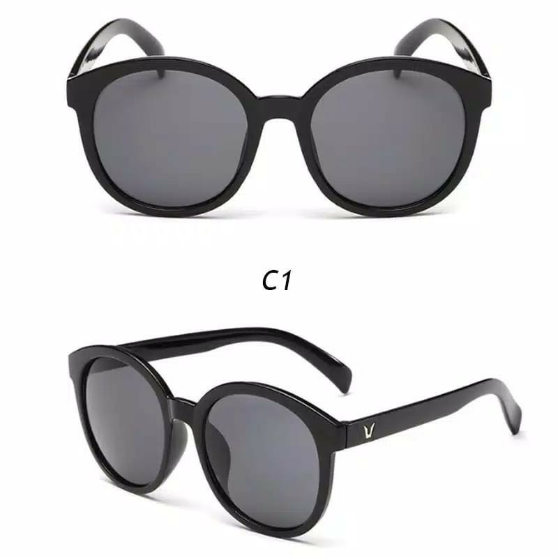 Korea Fashion Design Kacamata Hitam Kacamata Pelindung UV Sunglasses Wanita / kacamata (KM86) AFM