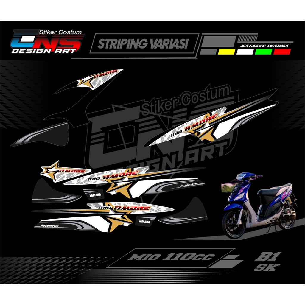 stiker minimalis mio striping minimalis mio smile stiker striping variasi minimalis mio smile simple