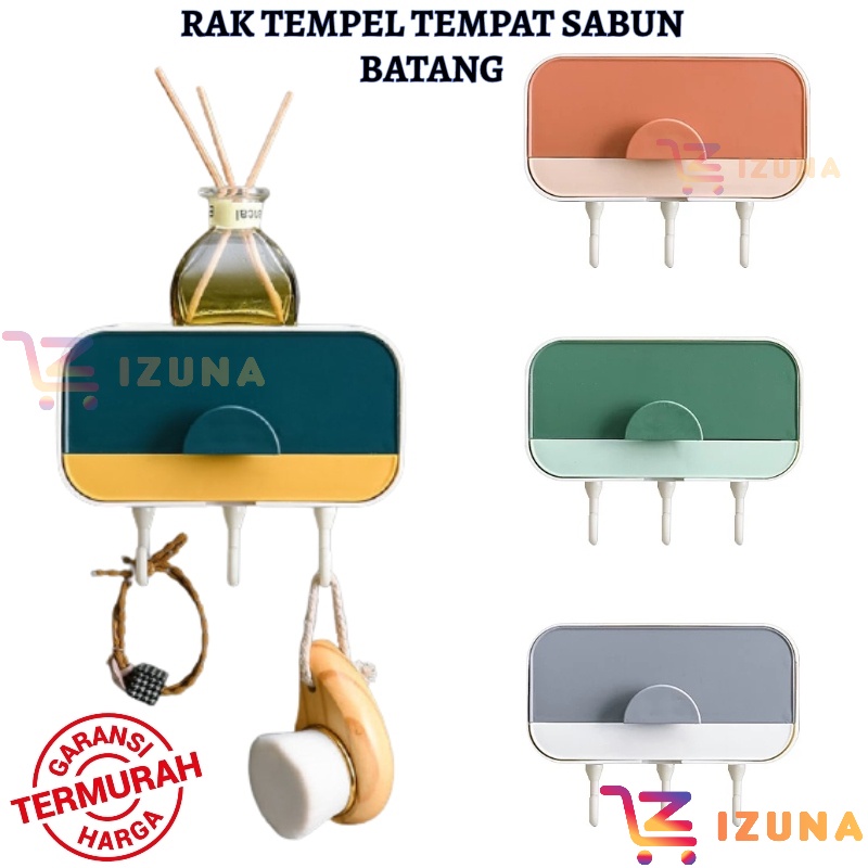 [IZUNA] Rak Tempel Tempat Sabun Barang / Rak Laci Tempel WC / Kotak Sabun / Kotak Serbaguna