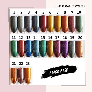 Chrome powder mirror powder nail art holographic nails powder bubuk mirror effect chrome efect