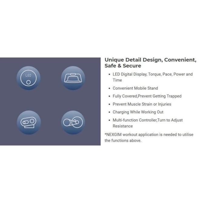 Xiaomi Nexgim Ai Sepeda Statis Gym Fitness Cardio Power Exercise Bike Ss46546