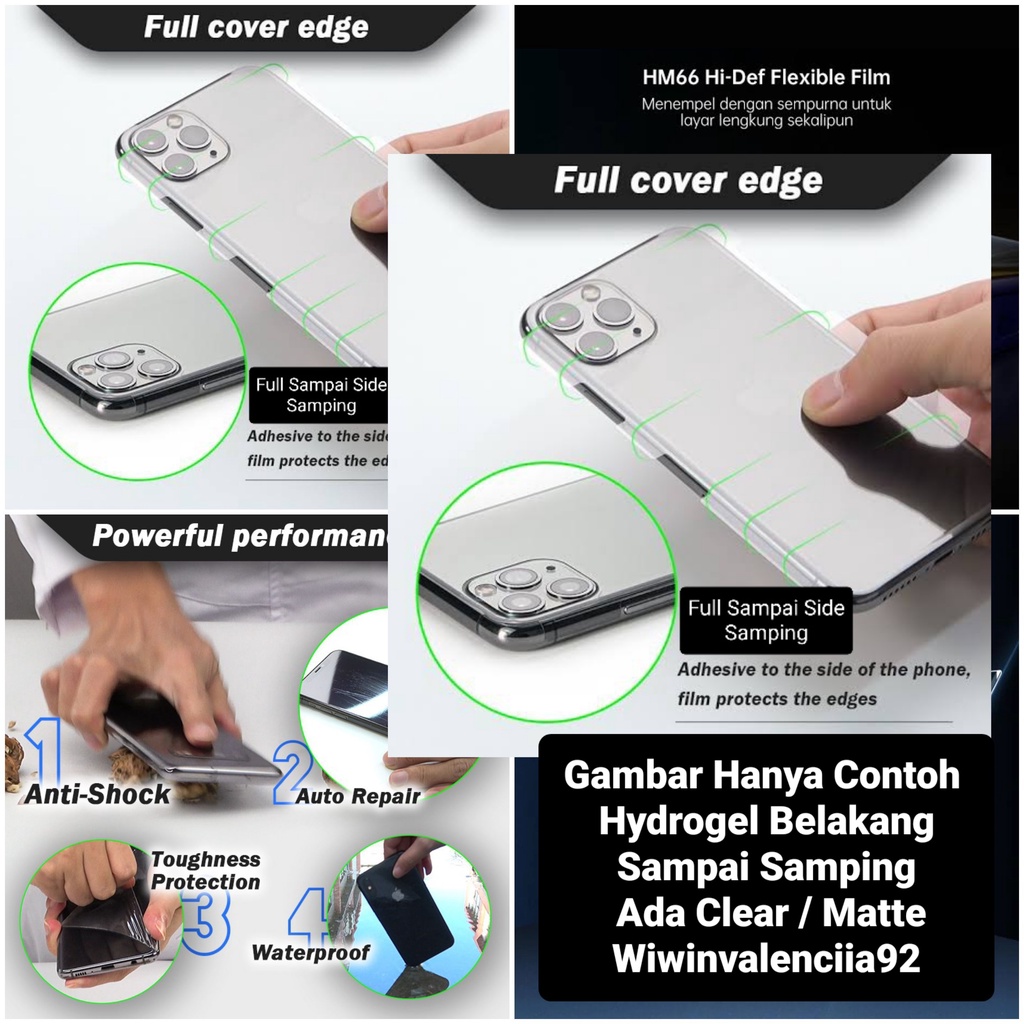 Liquid BACK Full EDGE Matte Hydrogel OPPO A59/A71/A83/A57/A37A39/A3S/A5S/A7/Find X / X2 / X2PRO /X3 